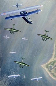 Seaplanes by Boris Ivanovich Tsvetkov